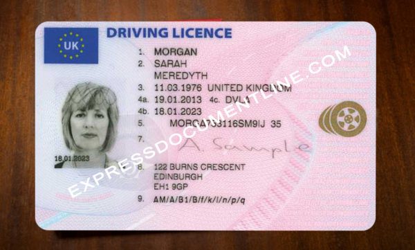 Buy fake UK Driver License online